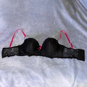 Black lace bra